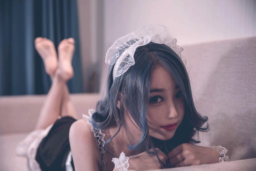 软软Eloise《仆与兔尾巴》作品赏析-绿色萌妹