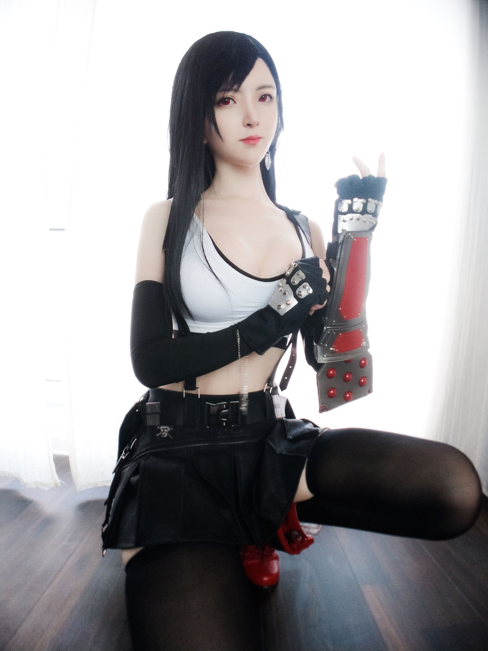 《蒂法》：Hachi小芭小姐姐的神还原！-绿色萌妹
