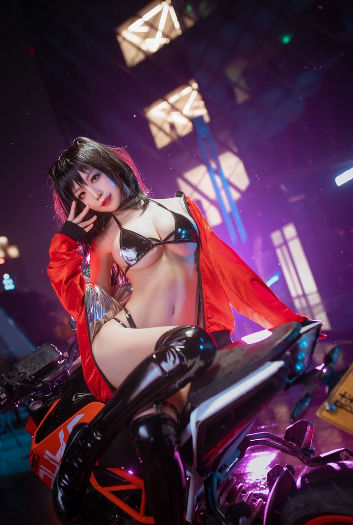 曼妙身姿水淼aqua夜兰礼服的原神cos作品免费哪里看-绿色萌妹