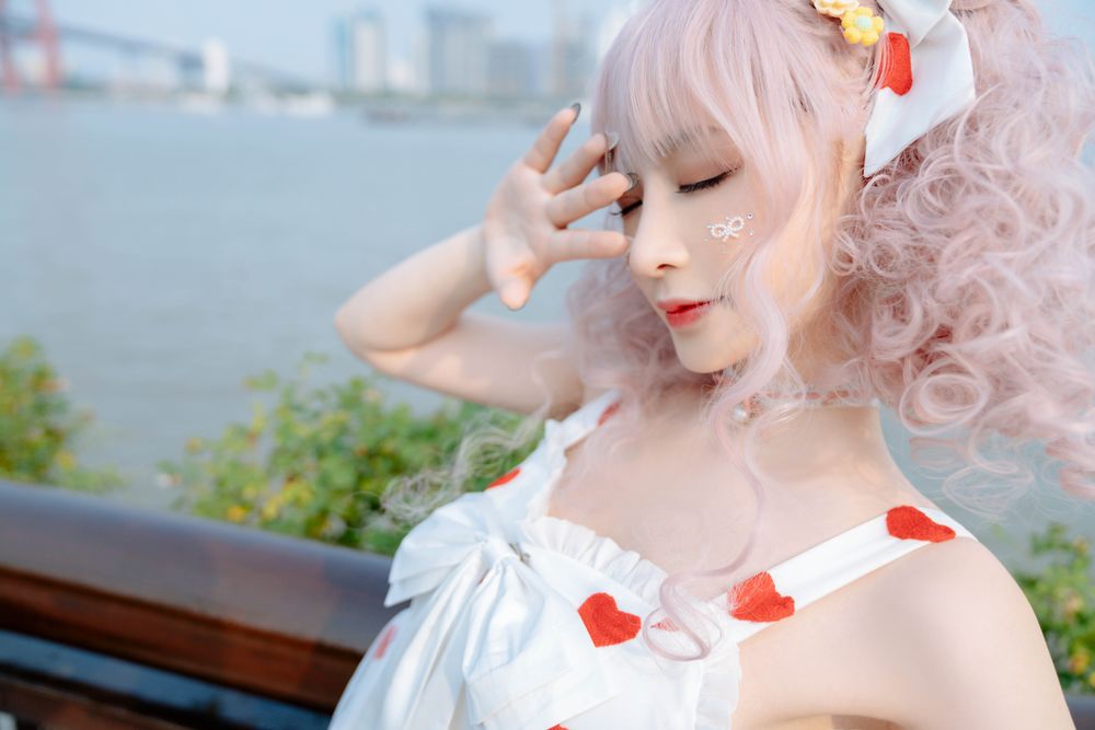 叉子宝宝摄影COS作品全套合集-绿色萌妹