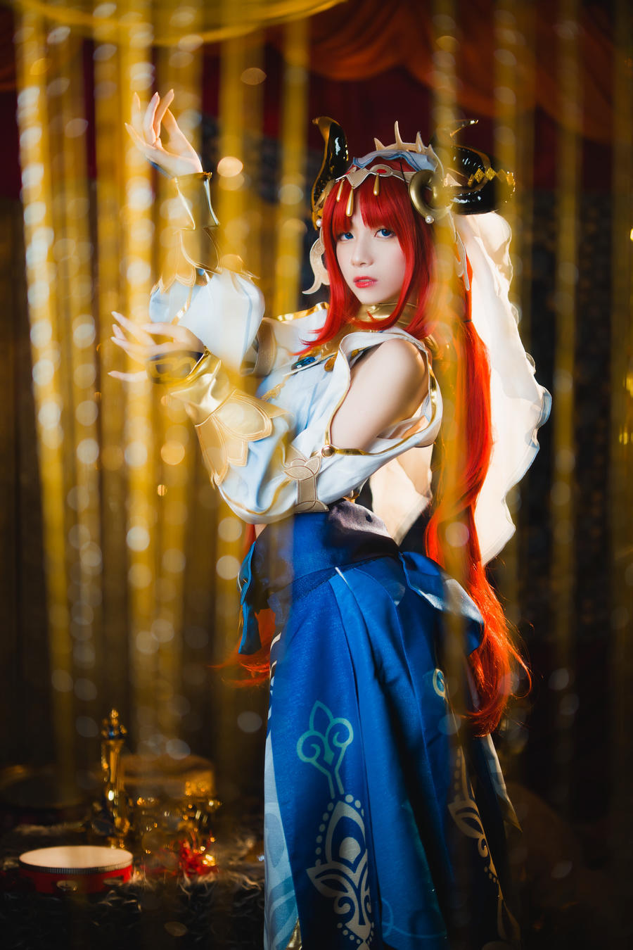 水淼aqua《原神妮露》，最可爱的妮露-绿色萌妹