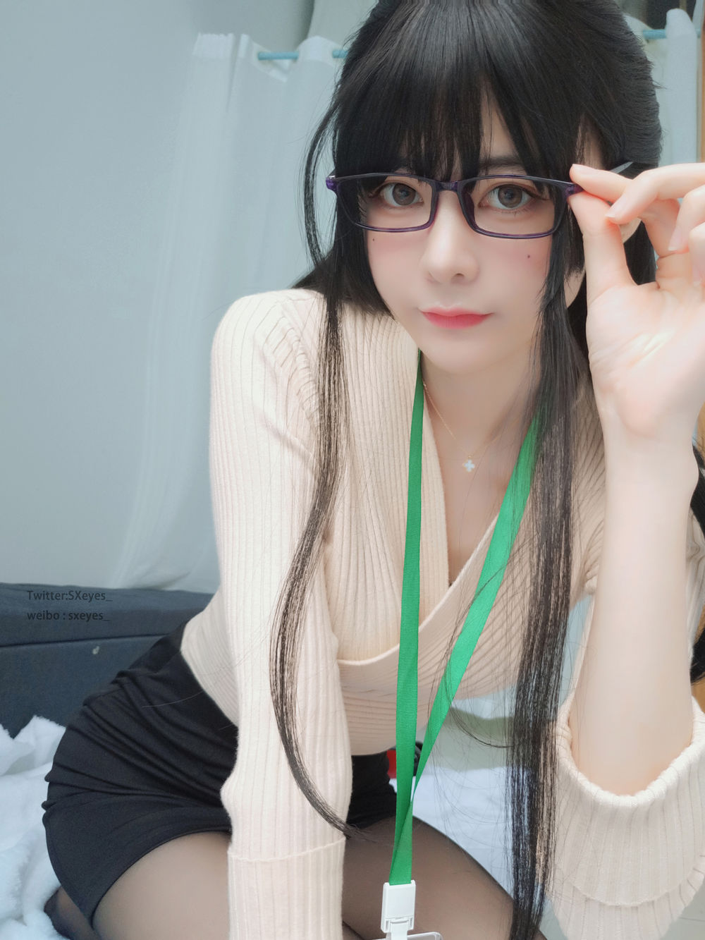 眼酱大魔王w的全套最全cos图片包-绿色萌妹