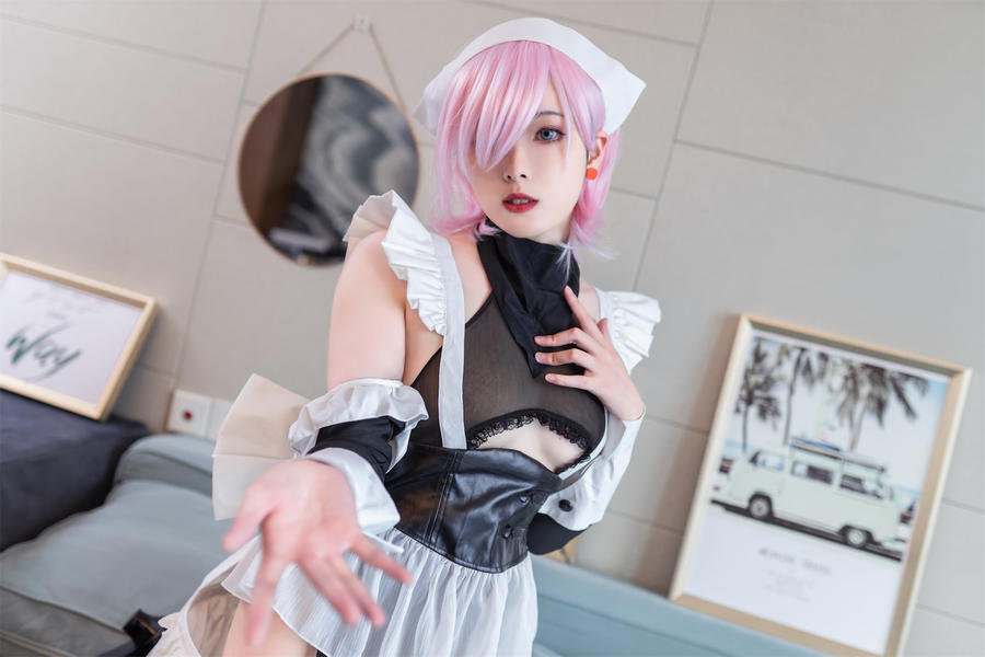 《宫本武藏女仆》——Natsuko夏夏子小姐姐的想象力爆棚！-绿色萌妹